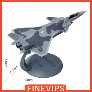 ﹍✎[FinevipsMY] 1:144th Metal Military Aviation J20 Aircraft Warplane Fighter Plane with Stand