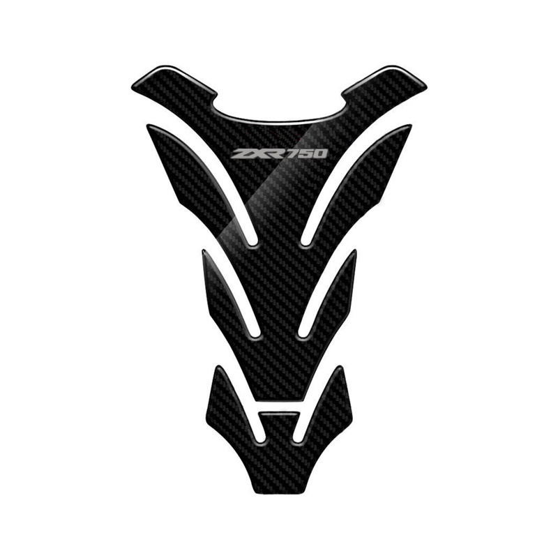 3D Carbon Fiber Motorcycle Fuel Tank Pad Cover Protector Decal Stickers For Kawasaki ZXR750 ZXR 750 