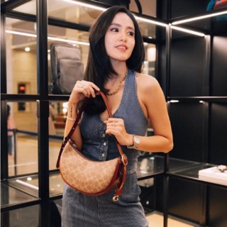 Luna Shoulder Bag CC440 CC439 แท้ กระเป๋า ถุงพระจันทร์ กระเป๋าคล้องมือ Coac h กระเป๋าสะพาย หนังวัว กระเป๋าผู้หญิง