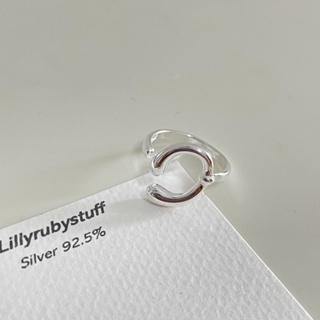 LLRB | แหวนเงินแท้ 925 ปรับขนาดได้ ลายอิสระ free style silver ring