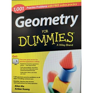 Chulabook(ศูนย์หนังสือจุฬาฯ)C321หนังสือ 9781119883685 GEOMETRY: 1001 PRACTICE PROBLEMS FOR DUMMIES (WITH FREE ONLINE PRACTICE)