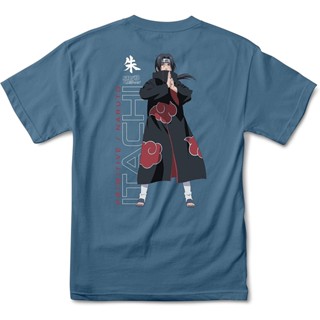 เสื้อคู่ เสื้อยืดลำลองนารูโตะ Primitive X Naruto Itachi T-Shirt (Slate) Naruto co branded T-shirt@{n