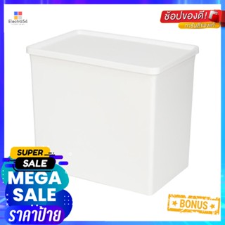 กล่องพลาสติกรีฟิล STACKO PURE 2.5 ลิตร 16.9x11.2x14.8 ซม. สีขาวPLASTIC LAUNDRY POWDER STORAGE BOX STACKO PURE 2.5L 16.9X