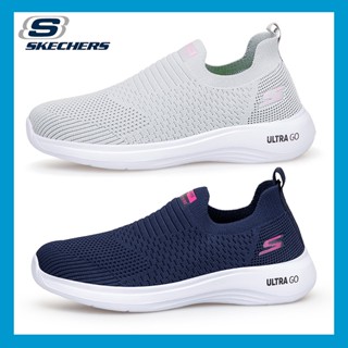 Ultra GO รองเท้าผ้าใบโลฟเฟอร์ ผ้าตาข่าย ระบายอากาศ สําหรับผู้หญิง ผู้ชาย *Skechers_Lady