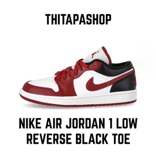 NIKE AIR JORDAN 1 LOW REVERSE BLACK TOE