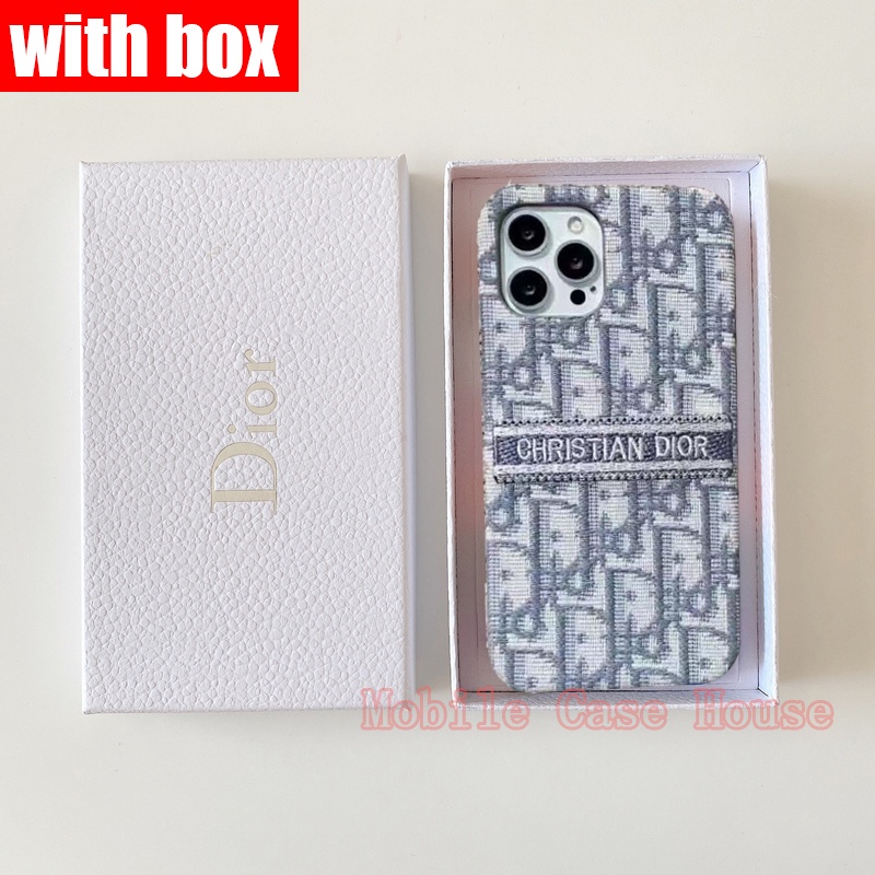 [พร้อมกล่อง] เคสผ้า ปักลาย iphone 14 pro max 14max 13 pro max เคส สําหรับ iphone 11 pro max เคส 12 pro max เคสโทรศัพท์แข็ง