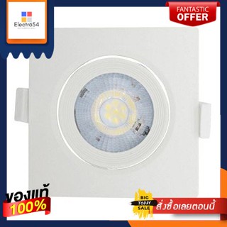 ดาวน์ไลท์ LED TOSHIBA LCSC00740WTH1SQ พลาสติก 3" เหลี่ยม สีขาวDownlight LED TOSHIBA LCSC00740WTH1SQ Plastic 3" Square Wh