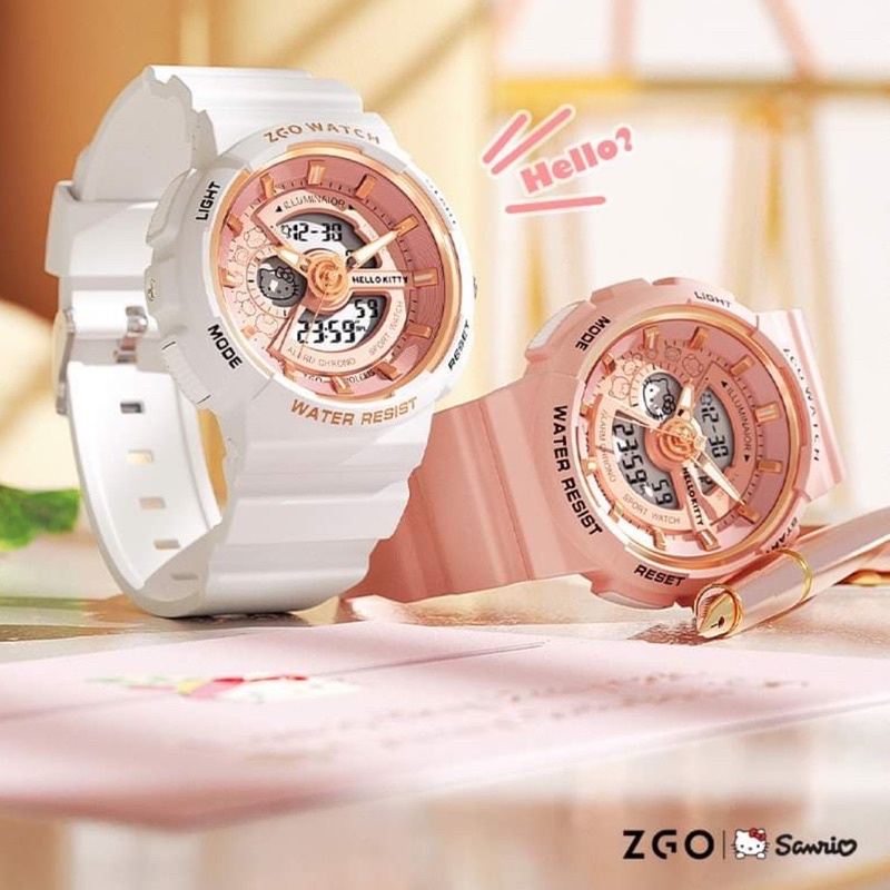🎀พร้อมส่ง🎀 นาฬิกาคิตตี้ของแท้ ซานริโอ้ Sanrio ZGO นาฬิกาKitty นาฬิกาน่ารัก