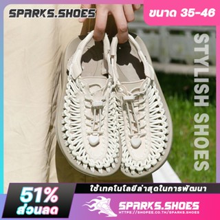 🌈Sparks Shoes🌈【🚚จัดส่งรวดเร็วราคาถูก】ชาย หญิง รองเท้าแตะรัดส้น รองเท้าใหญ่ ส่งรวดเร็ว