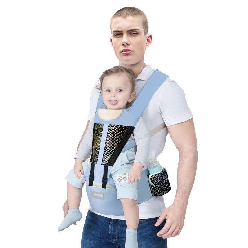 เป้อุ้มเด็ก กระเป๋าอุ้มเด็ก เป้อุ้ม Hip seat 2 in 1 สะพายหน้าและสะพายหลังได้ ให้ลูกน้อยนั่งสบาย 0-36 เดือน เป้อุ้มเด็กรา