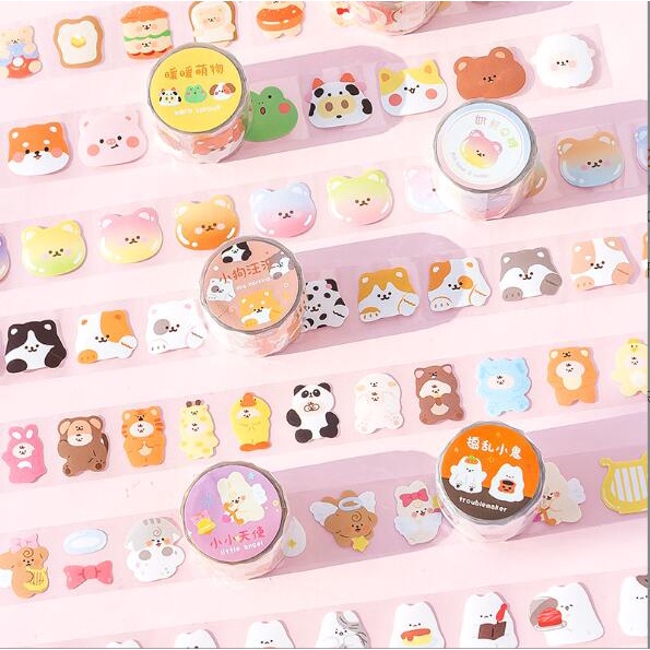 1 ม้วน gashapon เครื่อง Masking Tape เทป Washi Journal ไดอารี่สมุดภาพตกแต่ง