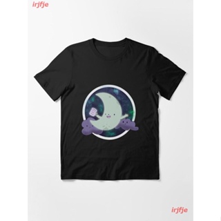 New The Moon Is Our Friend Essential T-Shirt เสื้อยืด ดพิมพ์ลาย เสื้อยืดผ้าฝ้าย คอกลม cotton แฟชั่น discount Unisex