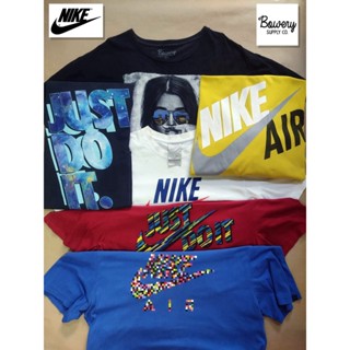 เสื้อเบลาส์ เสื้อยืดสีพื้น ▲❀เสื้อยืดไนกี้มือสองสภาพดี@NIKE@bowery เสื้อเด็กหญิง เสื้อยืดสีขาว Tee