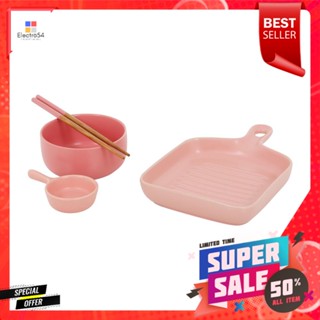 ชุดเครื่องครัว KECH CUTE COOKING 4 ชิ้น สีชมพูCOOKWARE SET KECH CUTE COOKING PINK 4PCS