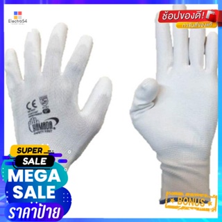 ถุงมือเคลือบ PU MICROTEX ECO-PU สีขาวPU-COATED GLOVES MICROTEX ECO-PU WHITE