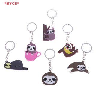 Byce&gt; DIY พวงกุญแจ PVC สลอธ พวงกุญแจ ที่ใส่พวงกุญแจ ของขวัญ เครื่องประดับ กระเป๋าโทรศัพท์ ตกแต่งใหม่