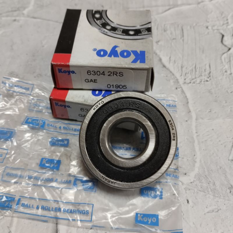 BEARING 6304 2RS KOYO หมวกยาง