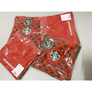 Starbucks  polka dots XMAS BAG 2020 กระเป๋าผ้าคริสต์มาส สีแดงลายจุด ของแท้ พร้อมส่ง!!!