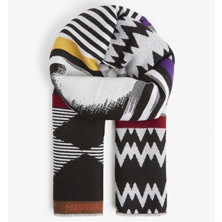 พร้อมส่ง ผ้าพันคอ MISSONI Aztec intarsia-knit wool scarf