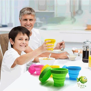 YOYO แก้วน้ำพับได้, แก้วน้ำซิลิโคน ถ้วยยืดไสลด์ silicone folding cup