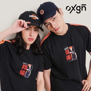 เสื้อเด็กหญิง เสื้อยืดแฟชั่น✙✐OXGN ไฮคิว!! เสื้อยืด Hinata พร้อมเทปไหล่สำหรับผู้ชายและผู้หญิง (สีดำ)