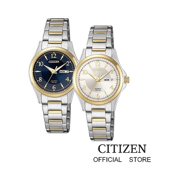 CITIZEN EQ0595-55 Silver/Gold Lady Watch Quartz
