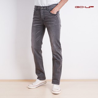 Mens Jeans กางเกงยีนส์ผู้ชาย🔥🔥ยีนส์ผ้ายืด กางเกงยีนส์กระบอก!(เป้ากระดุม)No.Go-Up Jeans 3045011 👉