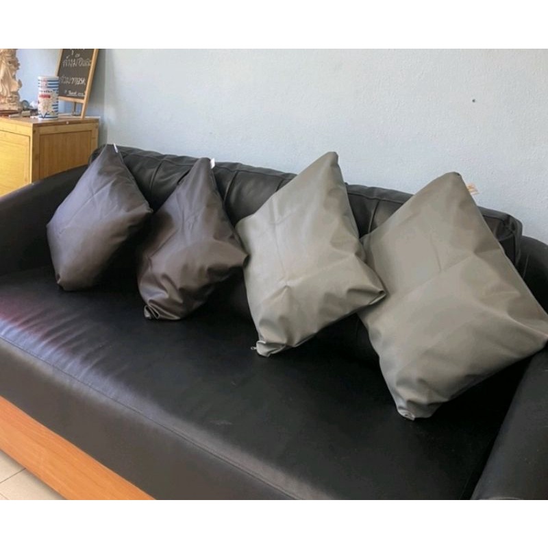 ปลอกหมอนหนุน/หมอนอิง(เฉพาะปลอก) หนัง PVC เกรดนุ่ม สำหรับกันไรฝุ่น น้ำลายผู้ป่วย และขนสัตว์