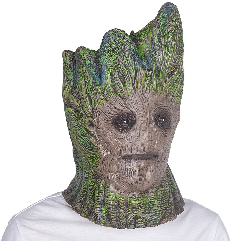 ❤พร้อมส่ง❤หน้ากาก มนุษย์ต้นไม้ Groot ตลกสำหรับผู้ใหญ่ หน้ากากปาร์ตี้ฮาโลวีน หน้ากากคอสเพลย์การ์เดียน