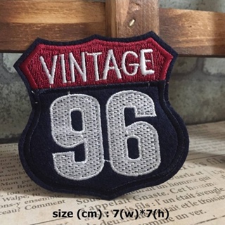 Vintage 96 ตัวรีดติดเสื้อ อาร์มรีด อาร์มปัก ตกแต่งเสื้อผ้า หมวก กระเป๋า แจ๊คเก็ตยีนส์ Badge Embroidered Iron on Patch