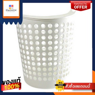 ตะกร้าผ้ากลม PIONEER 086200047 ขาวRound cloth basket PIONEER 086200047 white