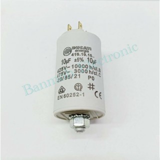 10UF 450V CAPACITOR MOTOR แบบน็อต 10uf450v ของแท้เกรดดี100% Made in Romania คาปาซิเตอร์ คอนเดนเซอร์ แคปรัน