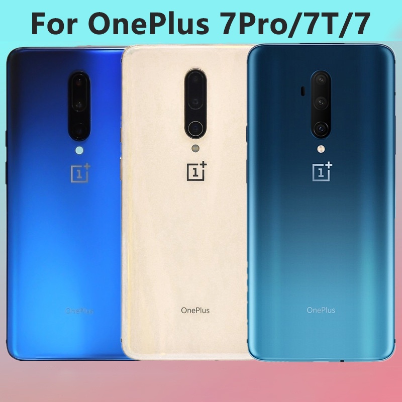 For oneplus7pro oneplus 7T 1+7,100% New Battery Glass Back Cover Replace the back case for Oneplus 7 pro Rear Housing Gl