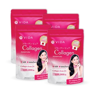 [New Promotion] Vida Collagen Pure 100g. 4 ซอง