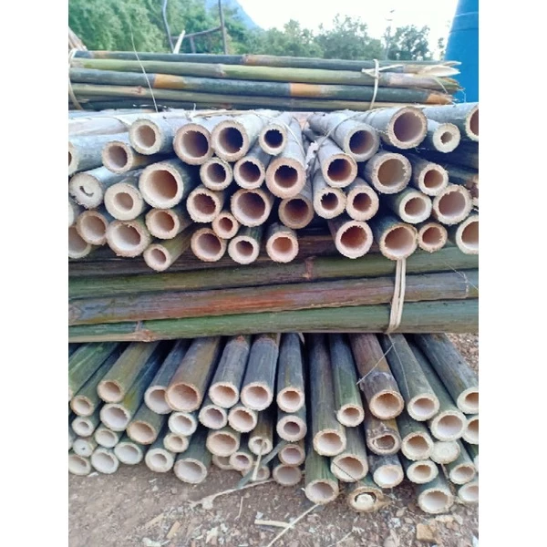 NaNaPanไม้ไผ่ปลายแหลมหลักยึดต้นไม้(แบบลำ)ความยาว100cm. จำนวน1มัดมี10ท่อน**กดสั่งซื้อครั้งละ 1 มัด**
