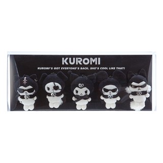 [❗️มีตำหนิจากShop Sanrio] ตุ๊กตาพวงกุญแจ "We are Kuromis 5 Brooch Set" Kuromi (งานลิขสิทธิ์)