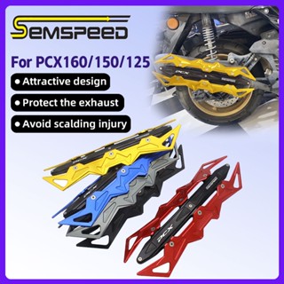 【SEMSPEED】ฝาครอบท่อไอเสียรถจักรยานยนต์ Pcx CNC สําหรับ Honda PCX 125 160 PCX160 2021 2022