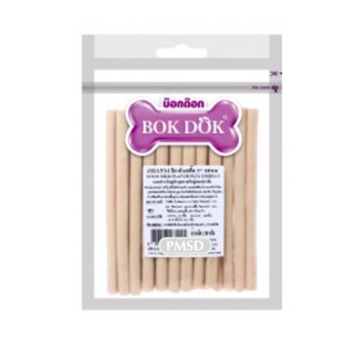 Bok Dok ขนมสุนัข ชิกเก้นสติ๊ก 5 นิ้ว รสนม Chicken Stick Dog Treats Milk Flavor 2x150 G (JH15M)