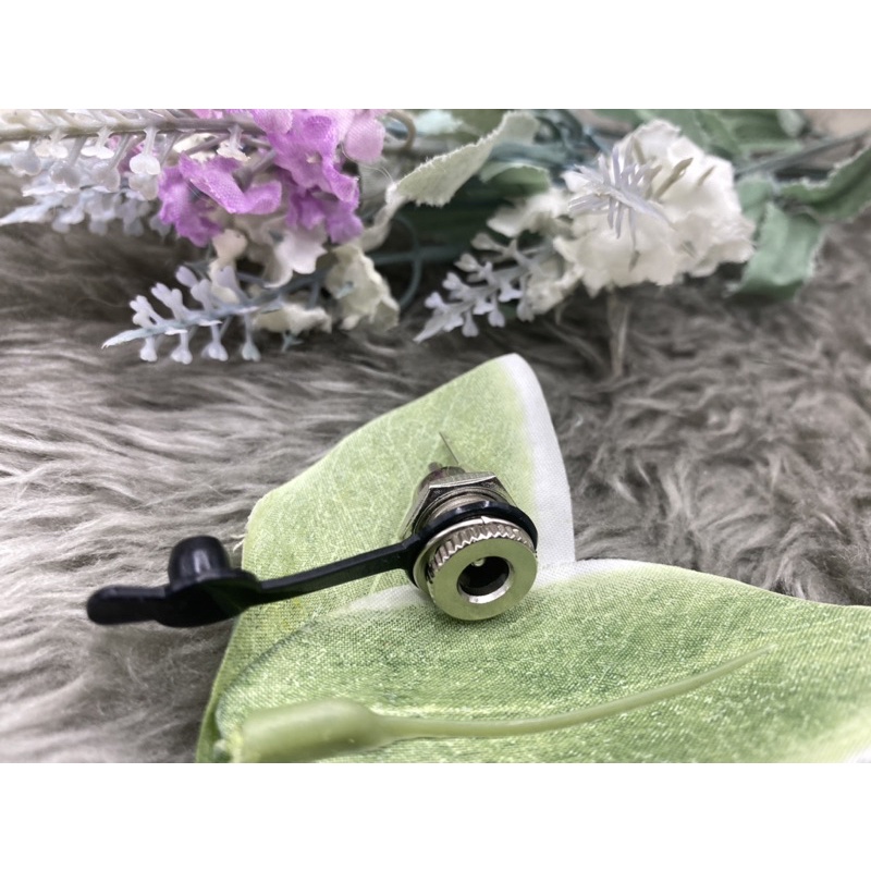 ซ็อกเก็ตแจ็กDC5.5x2.1มิลซ็อกเก็ตโลหะสีเงินขนาด11มิล