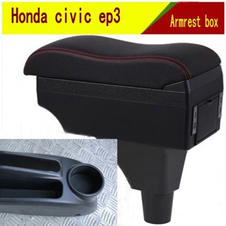 For Honda Civic EP3 Armrest Box Arm Elbow Rest Center Console Storage Case Modification Accessories with Cup Holder USB