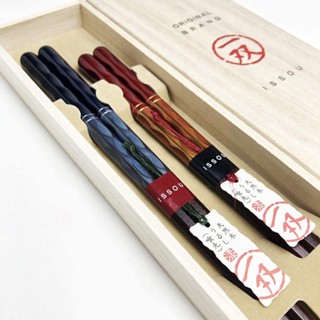 Direct from Japan Yamaya Lacquer Ware Store Isso Gift Chopsticks Set, Colored Chopsticks, Pair, Dishwasher Safe