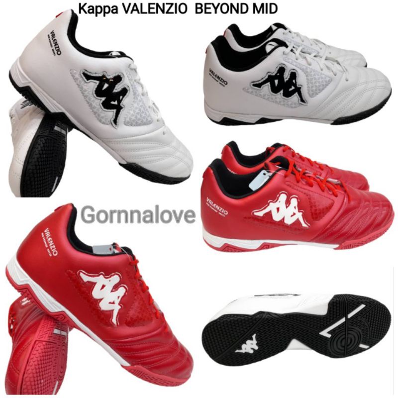 Kappa รองเท้าฟุตซอล KAPPA VALENZIO BEYOND MID หนังแท้GF14V2  Size39-44