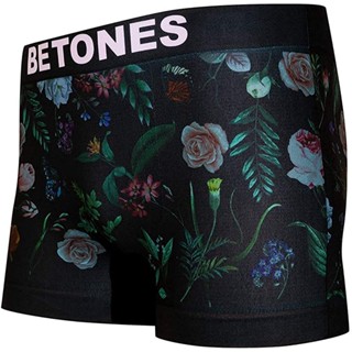 Direct from Japan BETONES "ROSE BLACK" underwear boxer shorts short unisex gift ROSE BLACK-ROS001(1 BLACK)