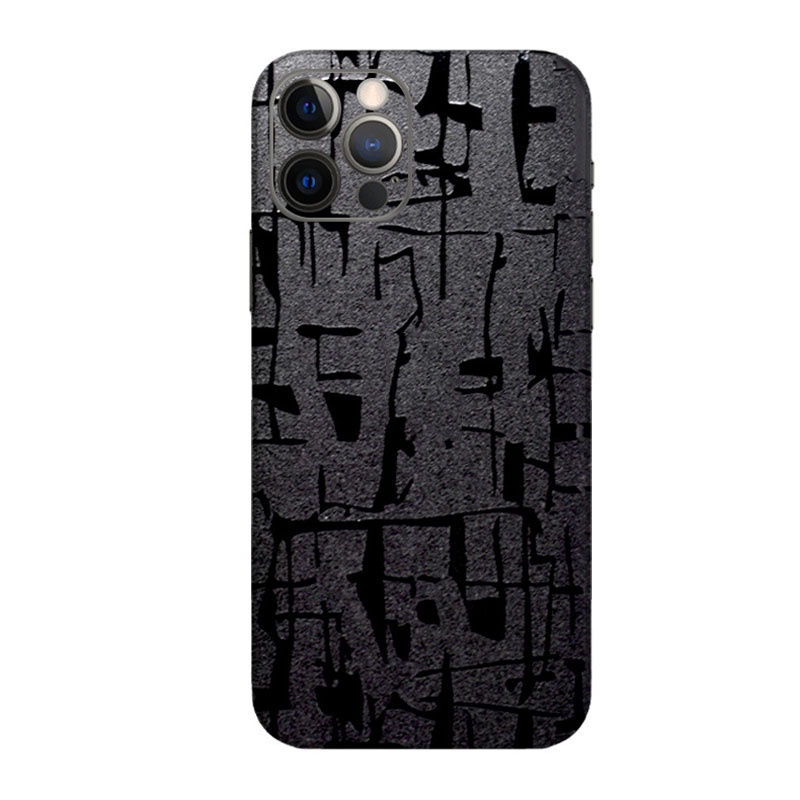3d Relief Decal ผิวสําหรับ iPhone 14 13 15 16 Pro Max Plus กลับป้องกันหน้าจอฟิล์มหนังสัตว์ Ultra Thin Matte สติกเกอร์