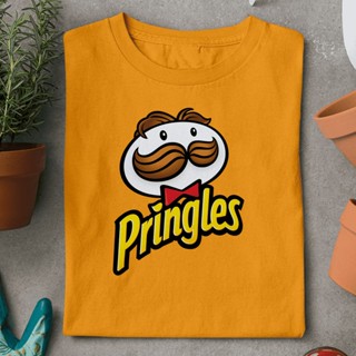 เสื้อทหาร เสื้อยืดชาย เสื้อวินเทจชาย - *&amp;^ |เสื้อยืดผ้าฝ้าย Pringles เครื่องแต่งกาย GG สําหรับผู้ชาย