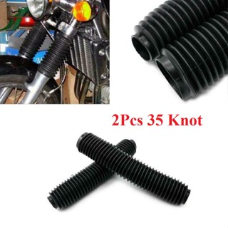 1 Pair   35 Knot Motorcycle Front Gaiters Boots Shock Protector Sleeve Fork Cover 360mm