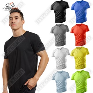 ACTIVE-DRY เสื้อเชิ้ตทรงแห้งสําหรับผู้ชาย 100% โพลีเอสเตอร์ Dri-fit ชุดออกกําลังกายวิ่งเสื้อออก DDZ