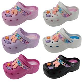 Baoji Collection บาโอจิ รองเท้าแตะ รองเท้าแบบสวม สำหรับผู้หญิง มี 6 สี W Clog bae MM Candy B037-120 (680)