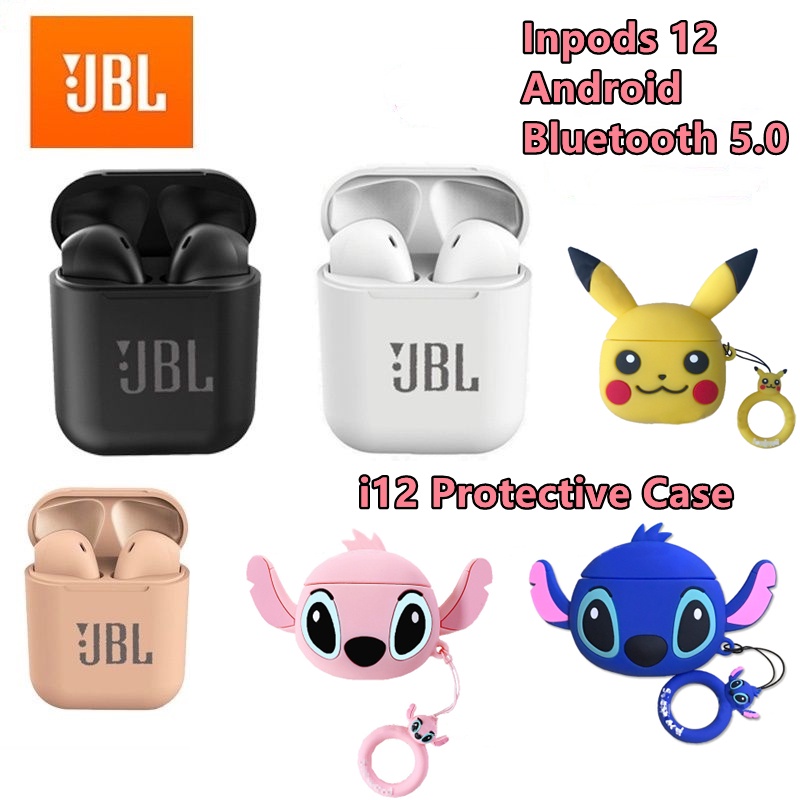 Jbl I12 หูฟังไร ้ สายบลูทูธ 5.0 ชุดหูฟังชนิดใส ่ ในหูสเตอริโอกันน ้ ํา