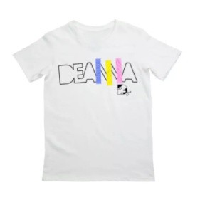 เสื้อยืดสีพื้น - GetBlued Ateneo Deanna Wong Series Deanna Wong สีดําเสื้อยืด Unisex ผ้าฝ้าย คอกลมท